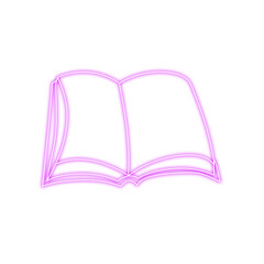 Neon Book Icon