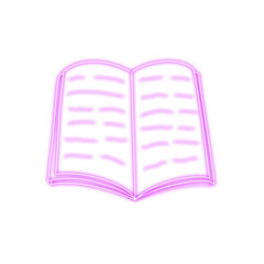Neon Book Icon