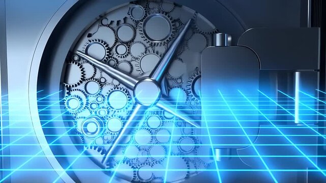 Digital Security Network Protects Bank Vault Safe Deposit