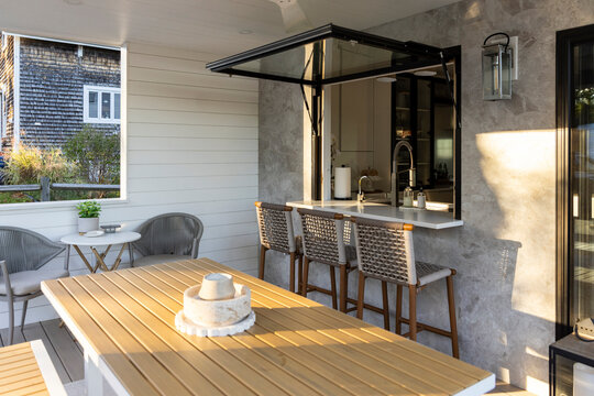 Residential Home patio sunset