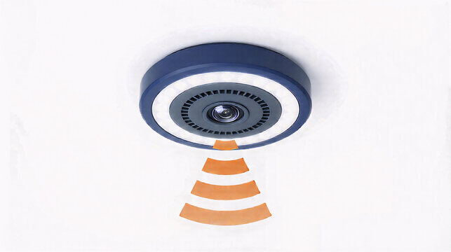 Li-Fi Transceiver Icon | Minimalist 3D Isometric Art of Light Fidelity Wireless Communication Technology