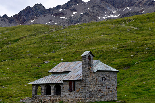 Chiesetta Alpina am Gaviapass (Passo del Gavia) in der italienischen Lombardei