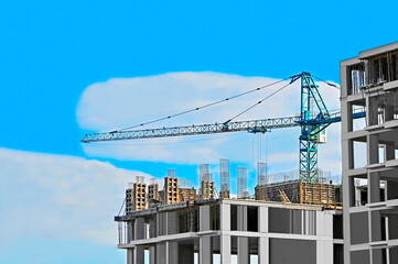 Multistory construction site