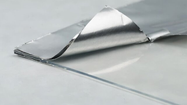 Medium shot focusing on peelable waterbased adhesive lamination demonstrating controlled solventfree adhesion for easy separation of foil from coated films in packaging.