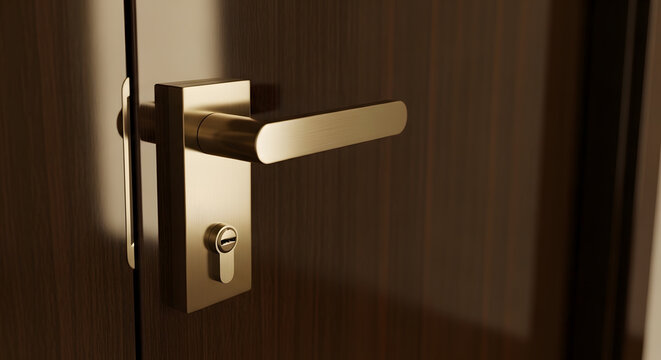 door handle and lock