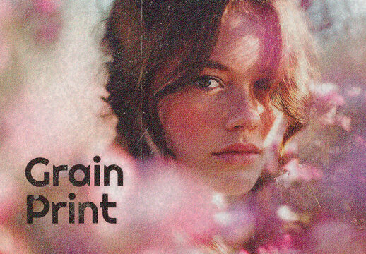 Grain Print Photo Effect