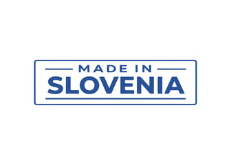 Obraz premium Made in Slovenia label vector Made in vector label icon on a white background