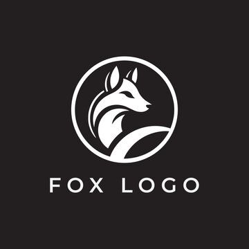 Modern geometric fox head logo vector icon with sharp lines and abstract design for tech startups, creative agencies, and branding.
