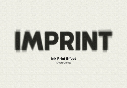 Grainy Stencil Ink Print Text Effect