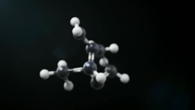 Advanced AI Drug Discovery methods visualize complex molecular structures, illustrating chemical bonds and atomic configurations critical for pharmaceutical research and development.