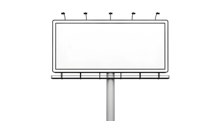 Obraz premium Blank billboard sign on isolated on transparent background for ecommerce