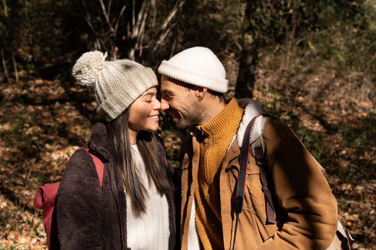Couple love forest