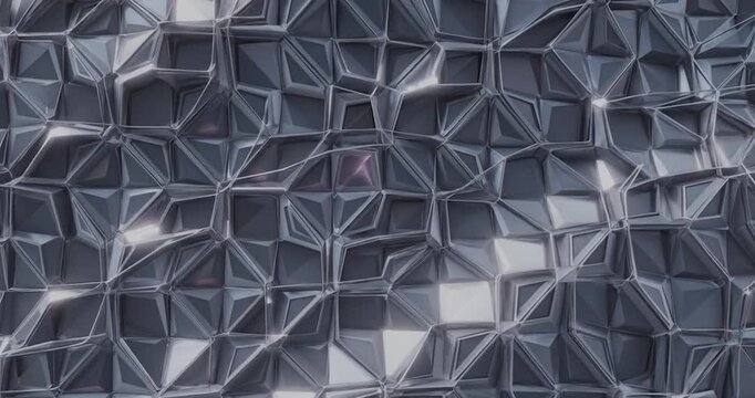 Metallic Surface with Geometric Pattern Texture.