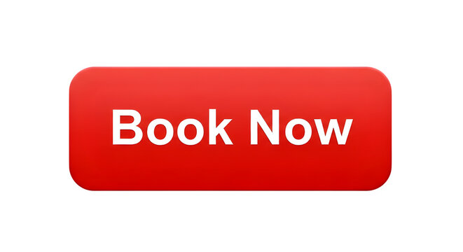 Ecommerce book now button isolated on transparent background