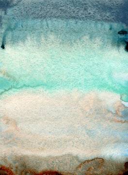 Watercolor blue lines watercolor background