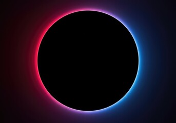 Fototapeta premium A conceptual image showing a complete lack of energetic field, represented by a black void absorbing surrounding light and color, darkness, void, conceptual