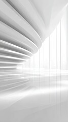 Modern White Architectural Interior Design