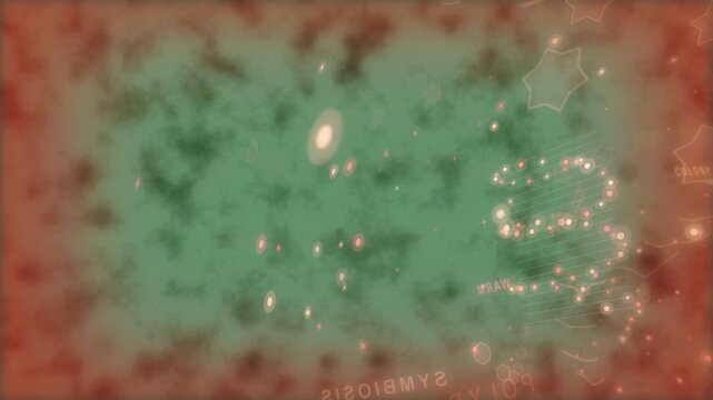 Warm red border pulsing starting stack lights revealing labels for schematic view on transparent bg