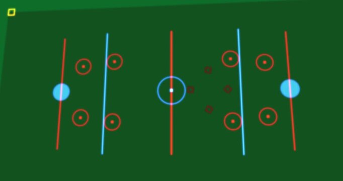 Black flash ending, tactical map drawing, yellow path forming, showing tactic on transparent canvas