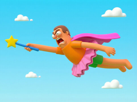 Superh&eacute;roe Volador en Misi&oacute;n &Eacute;pica
