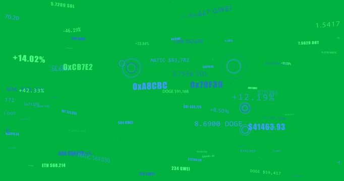 Camera panning and zooming, 0x labels clustering, pulsing, showing active data on transparent black