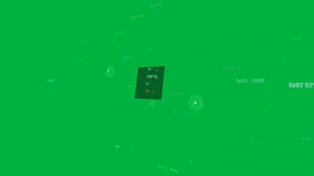 Camera panning, grid HUD shifting inward, centering card, rings clarifying data on transparent void