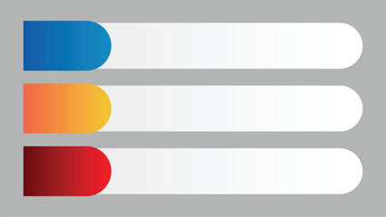 Obraz premium vector design of a lowerthird in minimalist style with gradient color