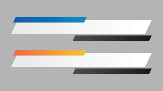 vector design of a lowerthird in minimalist style with gradient color