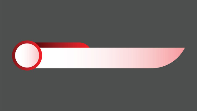 vector design of a lowerthird in minimalist style with red gradient