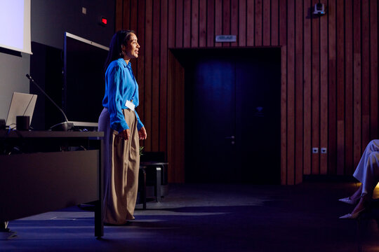 Exhibitor in the amphitheater