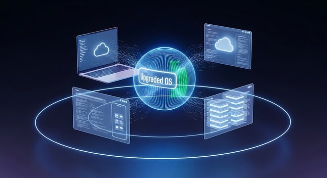 Upgraded OS on modern devices for seamless cloud computing