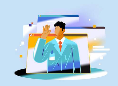 Online doctor video consultation on digital healthcare platform