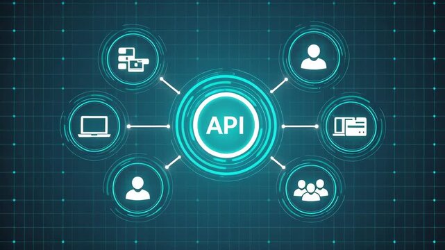 API Application Programming Interface Digital Network Concept