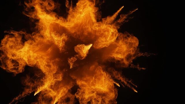Explosion Fireball Energy Release Burning Flame.