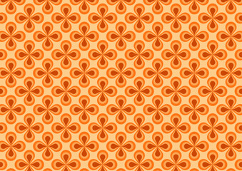 アレンジ可能はミッドセンチュリーフラワー柄のパターン