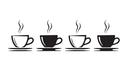 Obraz premium coofficup set icon