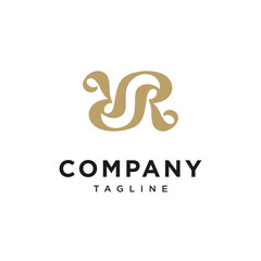 Letter R S Monogram Logo Icon Vector