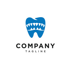 Monster Dental logo Icon Vector
