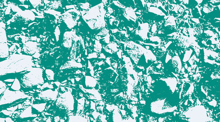 13-55. Surface texture vector image of the ground with large and small stones - illustration.