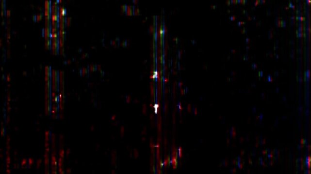 ノイズやグリッチなどのエフェクト。壊れた液晶画面の映像
