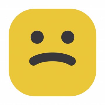 Pouting animation icon for social media, presentations, videos, websites. Alpha Channel