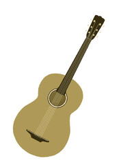 シンプルなギターのイラスト