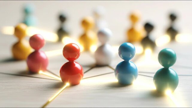 Structured leadership alignment network visualizing clearly separated organizational decision layers.