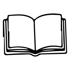 Open Book Icon Outline