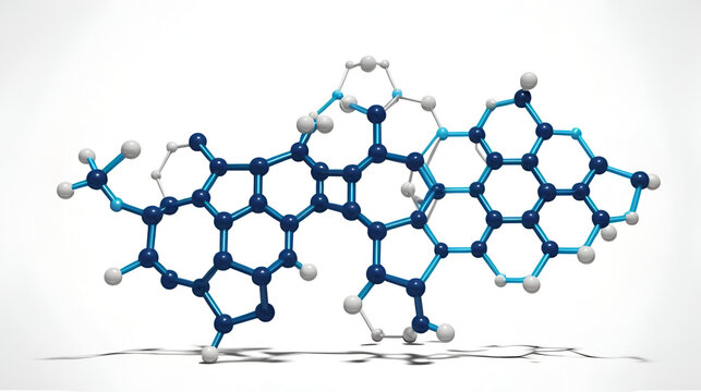 Arsine molecular structure isolated on white