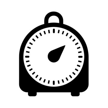 Kitchen Timer Outline Icon for Cooking Time Management
