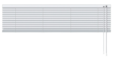 閉じた白いブラインド