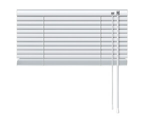 閉じた白いブラインド