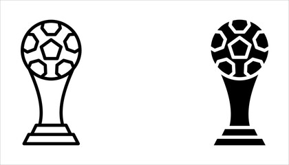 World Cup icon set multiple style collection