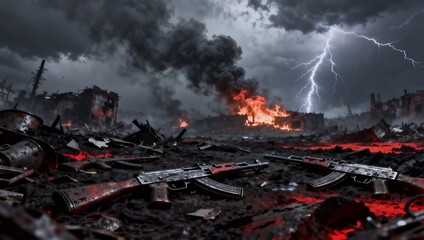 雷鳴轟く終末の戦場